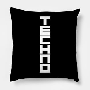 TECHNO LOGO DESIGN Pillow