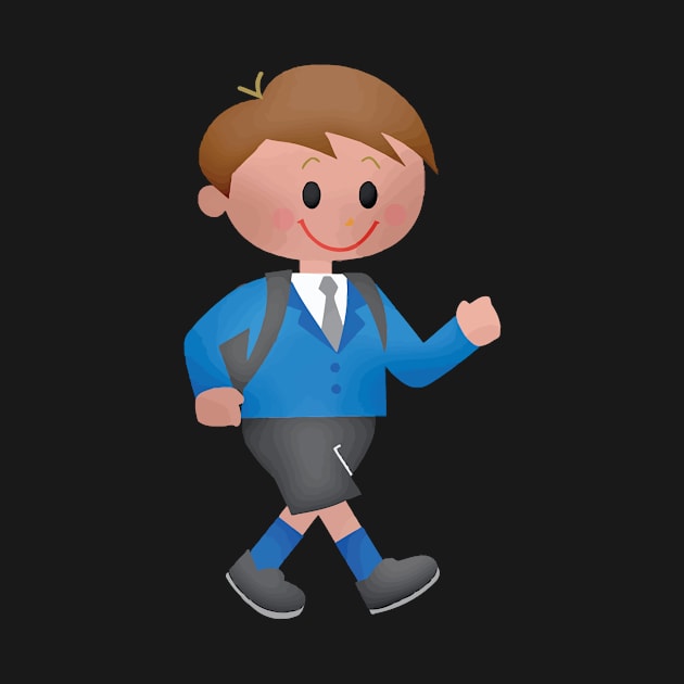 Handsome Schoolboy in A Classy Uniform by CoolFactorMerch