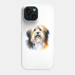 Tibetan Terrier Watercolor - Beautiful Dog Phone Case