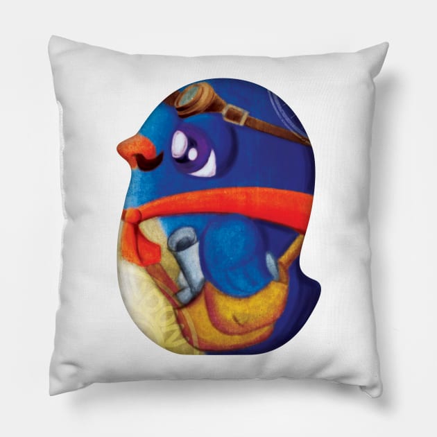 Courier Bird Pillow by zoneo