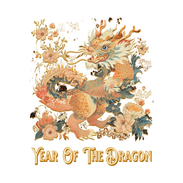 Dragon's Blooming Splendor: Year of the Dragon by YUED