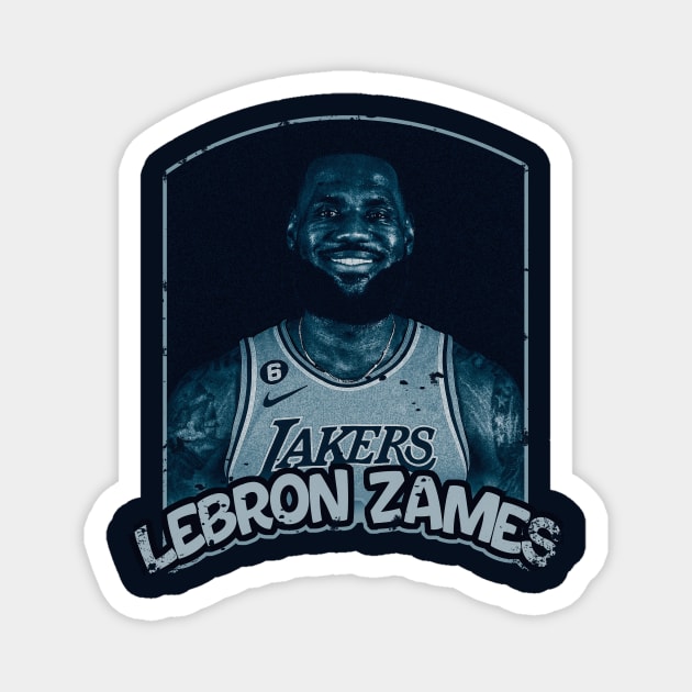 lebron james NBA Magnet by nowsadmahi