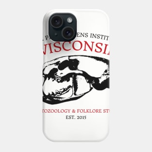 Cryptozoology & Folklore Studies (Black Skull) Phone Case