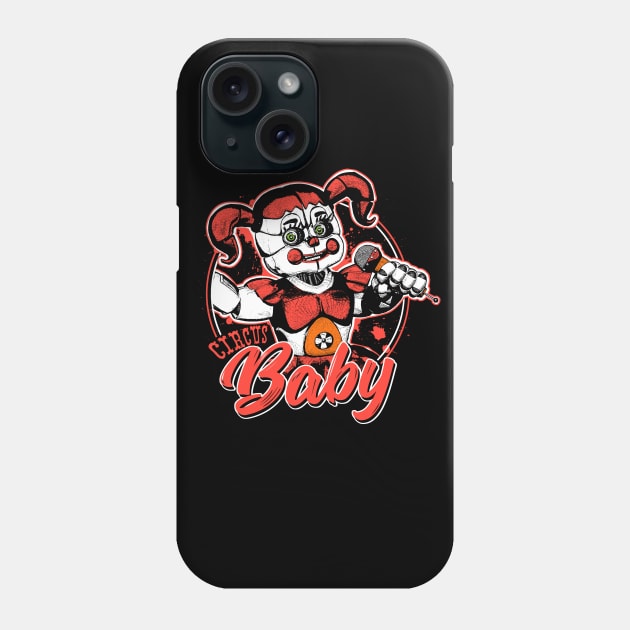 Five Nights at Freddy's Scary Circus Baby Doll Phone Case by DeepFriedArt