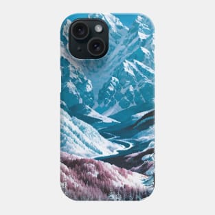 Pink Spring Trees Sneaking Through the Frost Phone Case