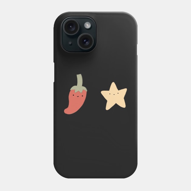 Cute chilli and star Phone Case by AikoAthena