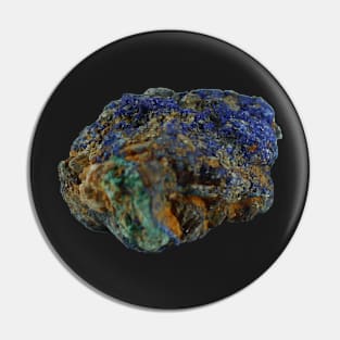 Azurite Mineral Sample Pin