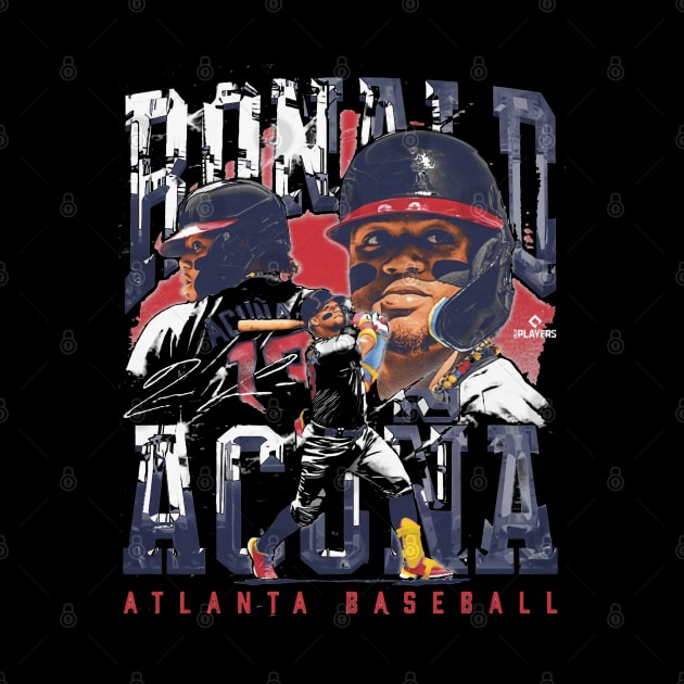 Ronald Acuna Jr. Atlanta Vintage by Jesse Gorrell