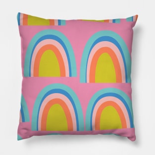 Colorful Rainbow Pattern Pillow