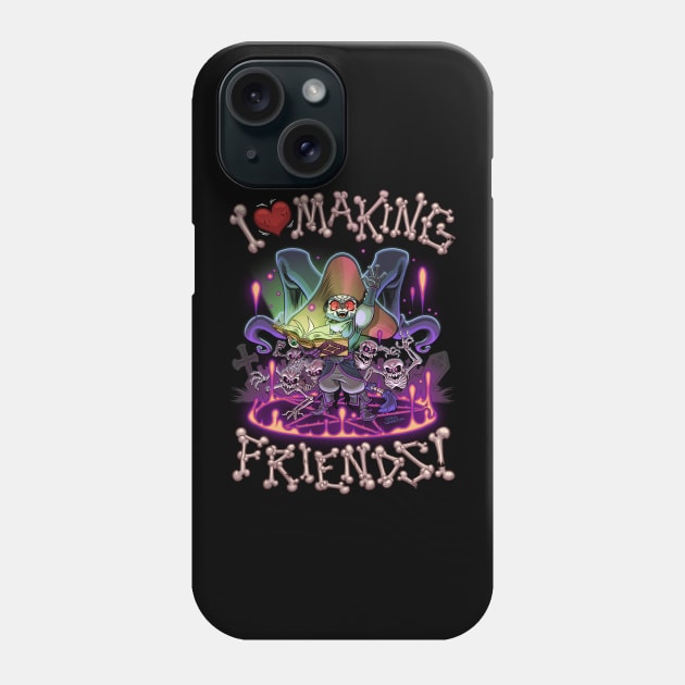 Making Friends - Necromancer Phone Case by ChrisWhartonArt