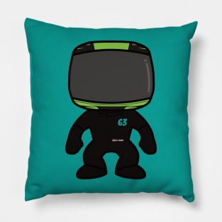 George Russell Custom Mini Figure – F1 2023 Season Green Helmet Pillow