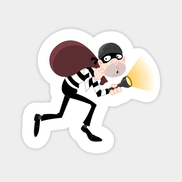 Thief Cartoon Thief Magnet Teepublic