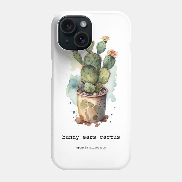 Bunny Ears Cactus Phone Case by Walter WhatsHisFace
