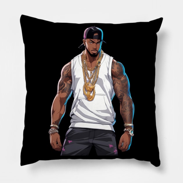 Street Gang Pillow by animegirlnft