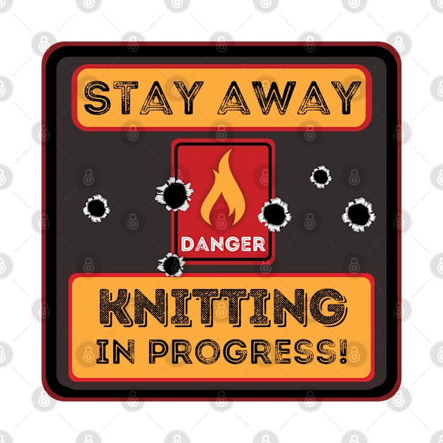 Stay away Knitting in progress by JokenLove