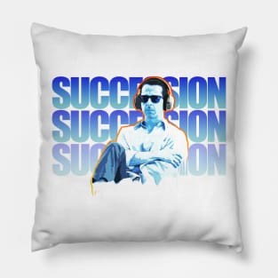 succession, tv series fan works graphic design by ironpalette Pillow