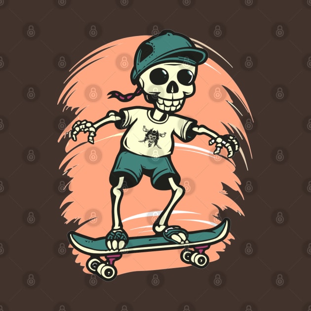 preppy skeleton by AlephArt