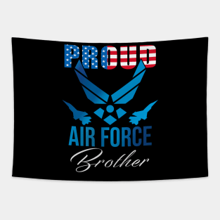 Proud Air Force Brother American Flag Tapestry