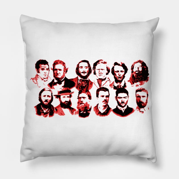 Rogues Gallery Pillow by Australian_Bushranging