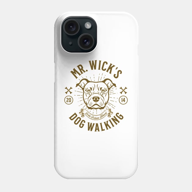 Mr. Wick's Dog Walking Phone Case by Three Meat Curry