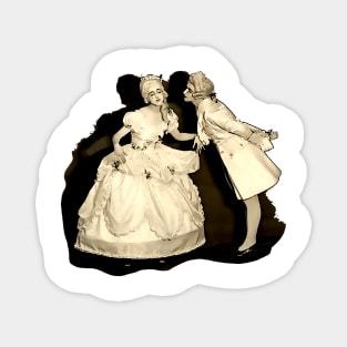 18th century French couple in love Magnet