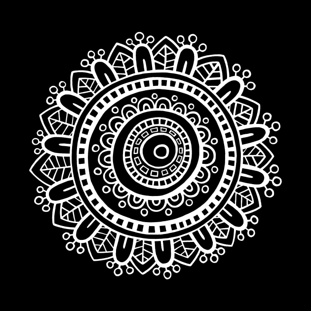 Mandala - White by ghennah