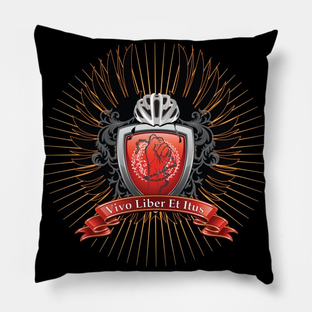 "Live Free and Ride" Pillow by ek