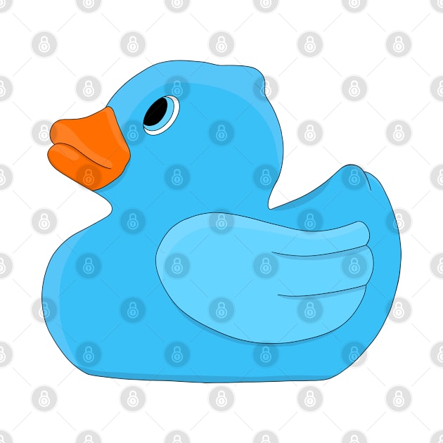 Baby Blue Rubber Duck by MickeyEdwards