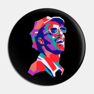 Stevie wonder WPAP Pin