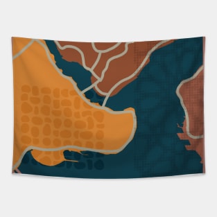 Istanbul map Tapestry