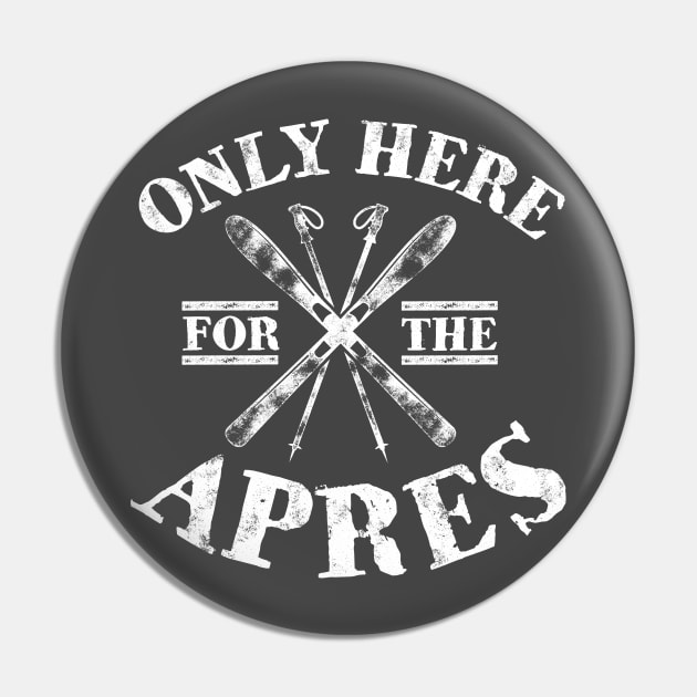 Apres Ski Funny Skiing Snowboarding Pin by MandeesCloset