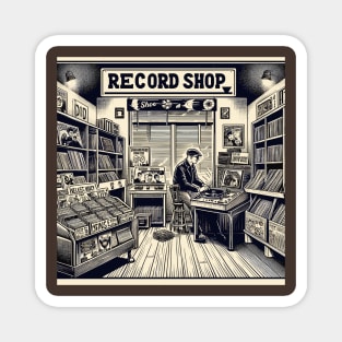 Record shop Magnet