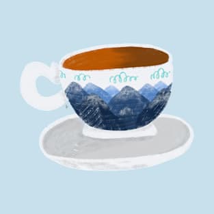 Mountains cup of coffee T-Shirt