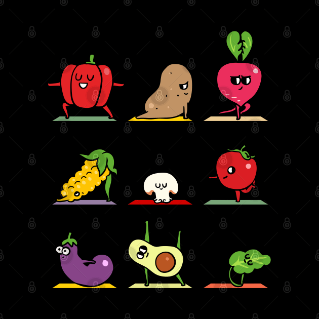 Vegetable Yoga by huebucket