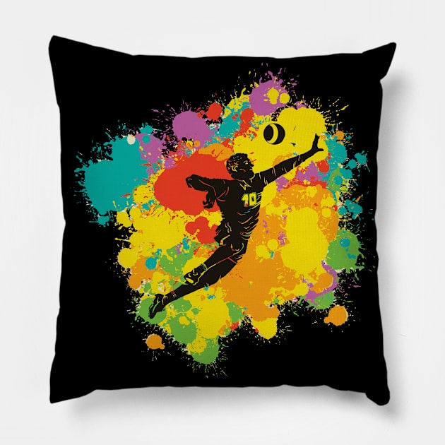 Fitball Color Splashes Pillow by DaSy23