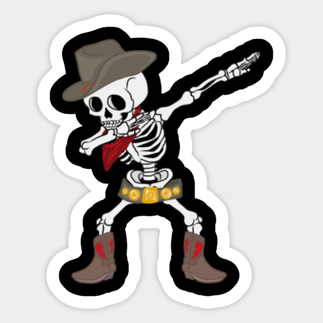 Dabbing Skeleton T Shirt Cowboy Hat Halloween Kids Boys Dab Halloween Skeleton Halloween Shirt Halloween Gifts Dabbing Cowboy Halloween Party Skeleton Gifts Cowboy Skeleton Halloween Costume Trick Or Treat Dabbing Shirt Dab