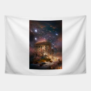 Starry Night Library | National library week | literacy week Tapestry