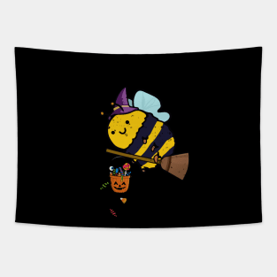 Bee Scary Halloween Tapestry
