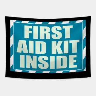 First Aid Kit Inside Sticker, Self Adhesive First Aid Kit Industrial Tapestry