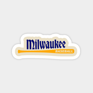 Milwaukee Baseball Magnet