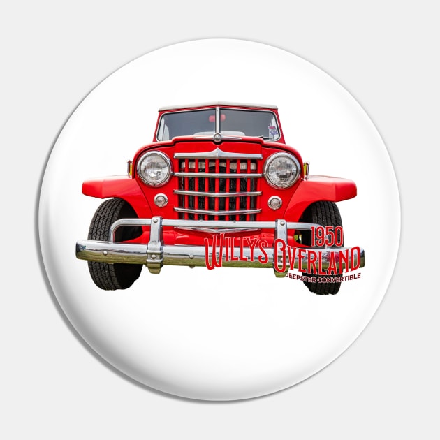 1950 Willys Overland Jeepster Convertible Pin by Gestalt Imagery