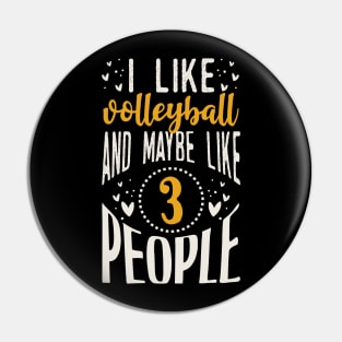 Funny Vollyball Gift Pin