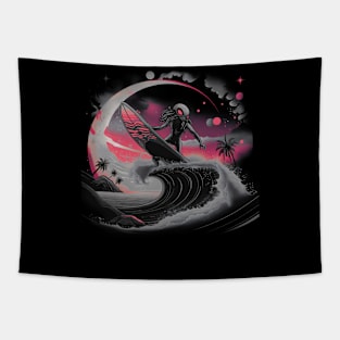 Alien surfing 88074 Tapestry