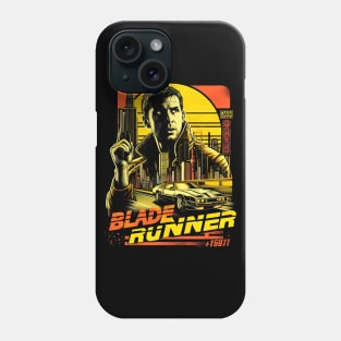 Neo-Noir Nexus: Blade Runner Tribute Tee Phone Case