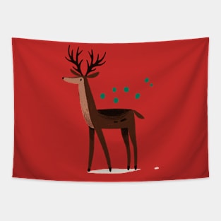 Christmas deer Tapestry