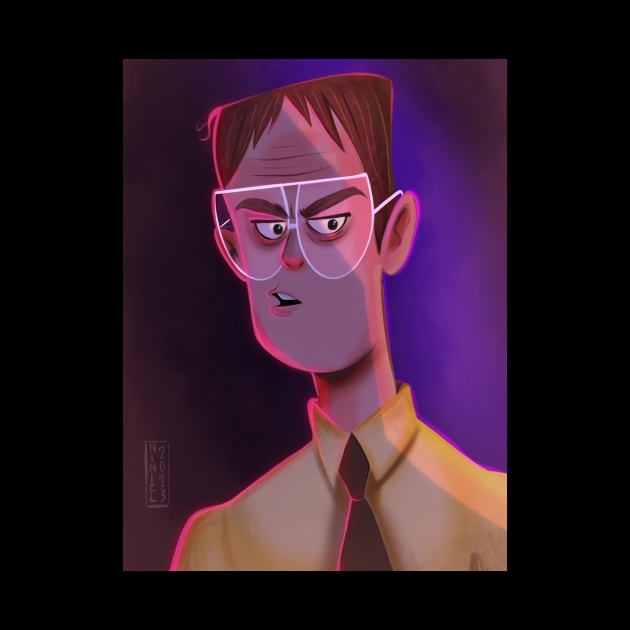 Dwight Shrute by Niniel_Illustrator