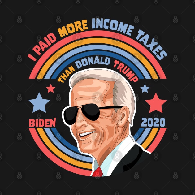 I Paid More Income Taxes Than Donald Trump Joe Biden 2020 by OrangeMonkeyArt