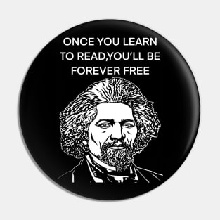 FREDERICK DOUGLASS quote .5 - ink portrait Pin