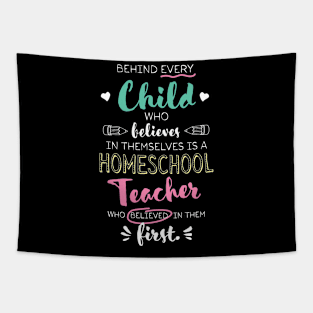 Great Homeschool Teacher who believed - Appreciation Quote Tapestry