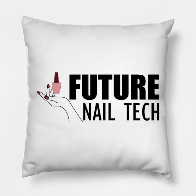 Future Nail Tech Pillow by KC Happy Shop